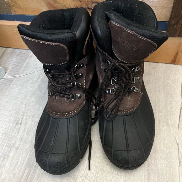 Insulated leather rubber winter hunting snow  boots smith’s men’s 10 polar 2 - Picture 1 of 9